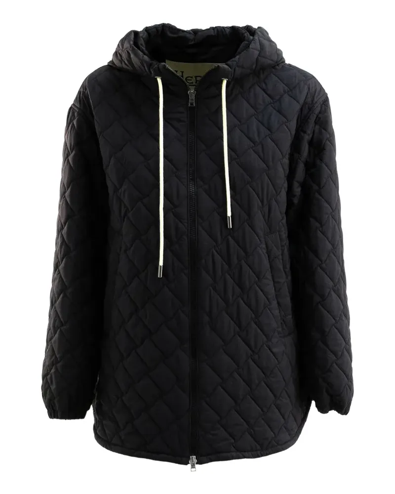Herno Gesteppte Kapuzenjacke - Schwarz Schwarz