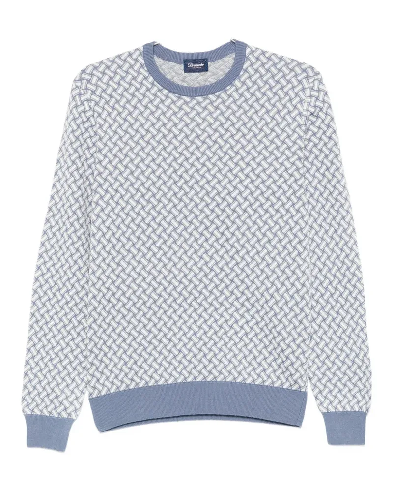 Drumohr  geometric-pattern sweater - Blau Blau