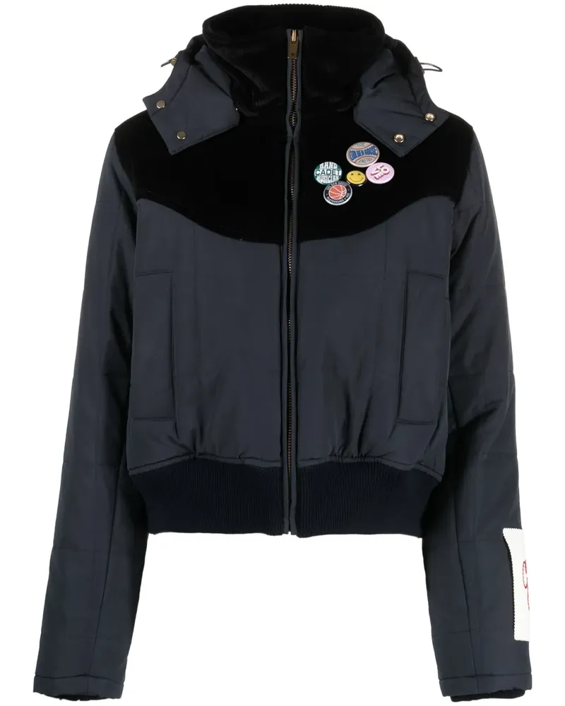 Golden Goose Kapuzenjacke mit Pins - Blau Blau