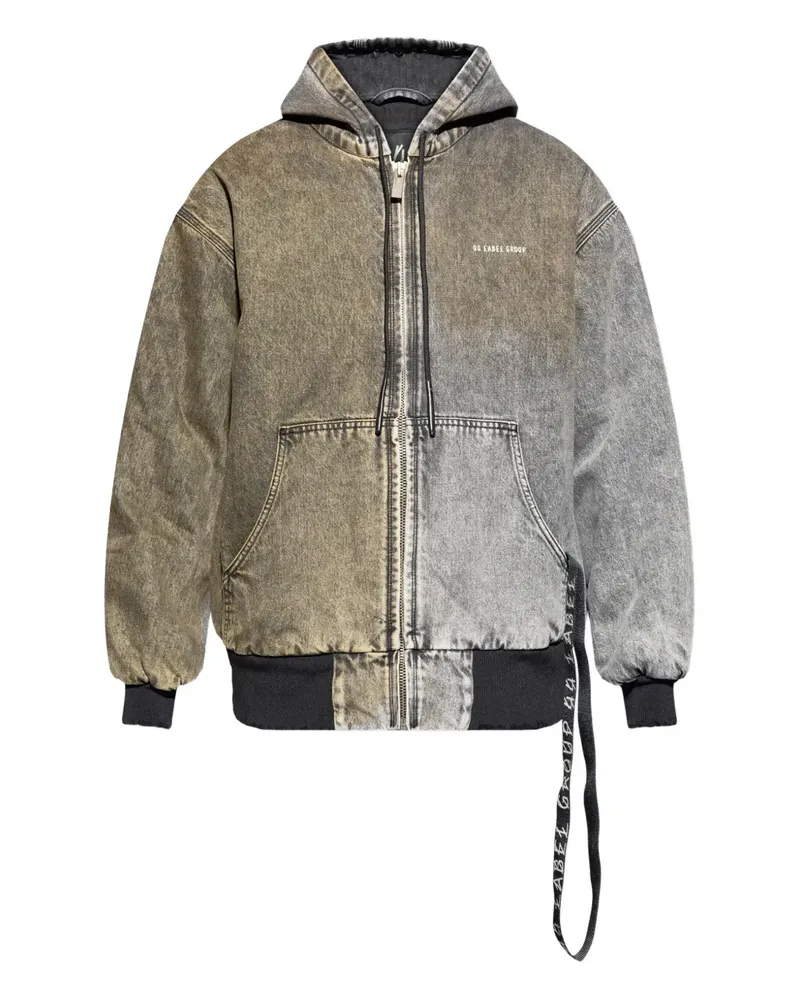 44 LABEL GROUP Kapuzenjacke mit Reißverschluss - Grau Grau