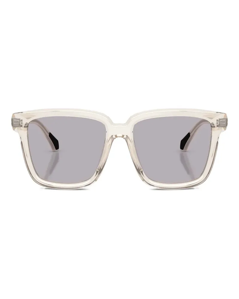 Moncler Clasico Sonnenbrille mit eckigem Gestell - Nude Nude