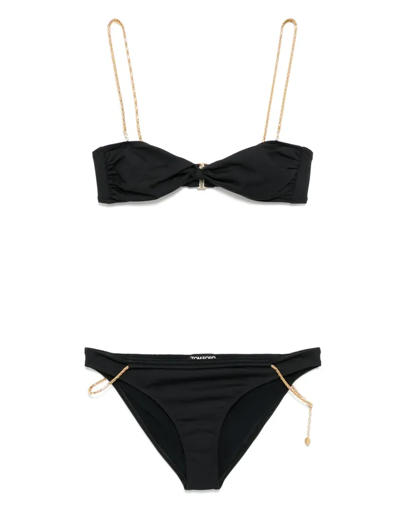 Tom Ford Bikini mit Kettendetail - Schwarz Schwarz