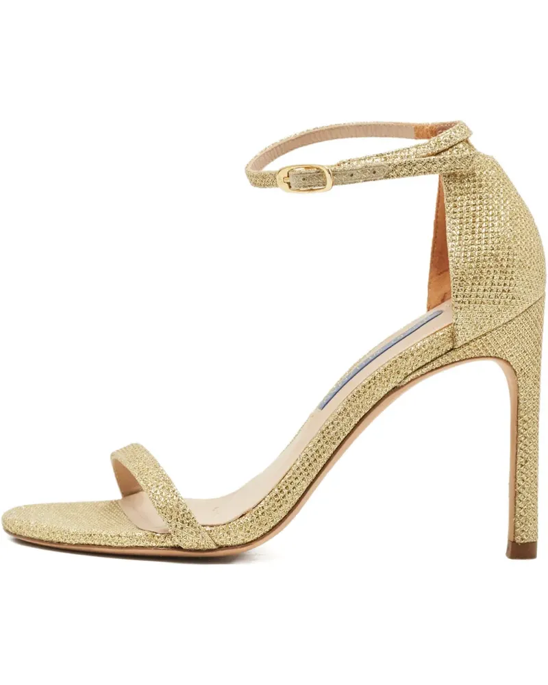 Stuart Weitzman glitter-embellishment sandals - Gold Gold