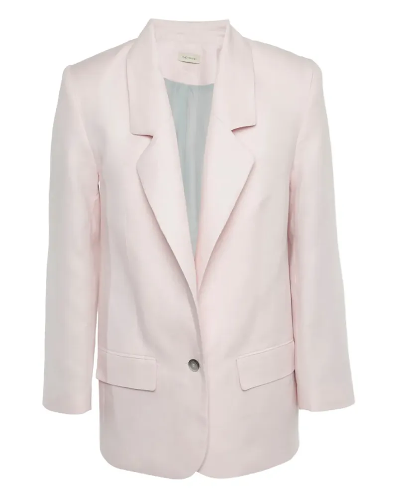 THE MANNEI single-breasted linen blazer - Rosa Rosa