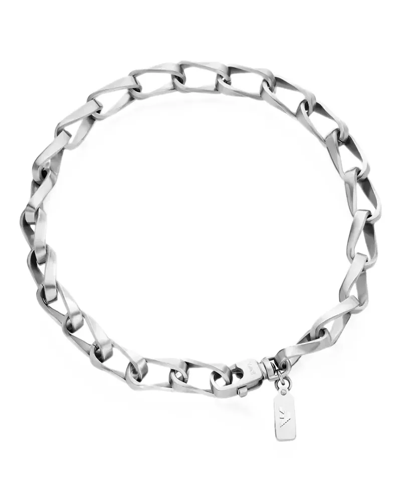 Emporio Armani Halskette aus Edelstahl - Silber Silber