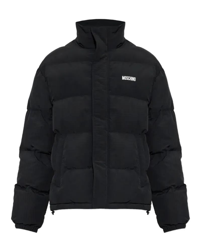 Moschino x Smiley quilted puffer jacket - Schwarz Schwarz