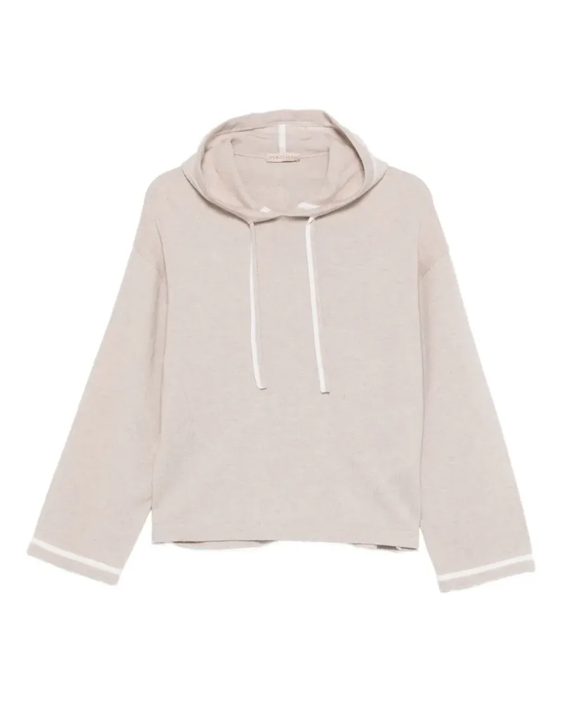 Purotatto Hoodie aus Seidengemisch - Nude Nude