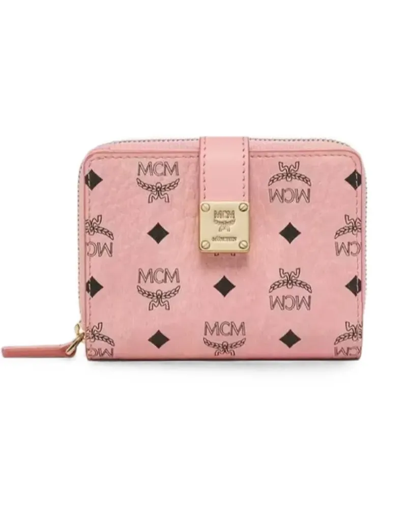 MCM Visetos Portemonnaie mit Monogramm - Rosa Rosa