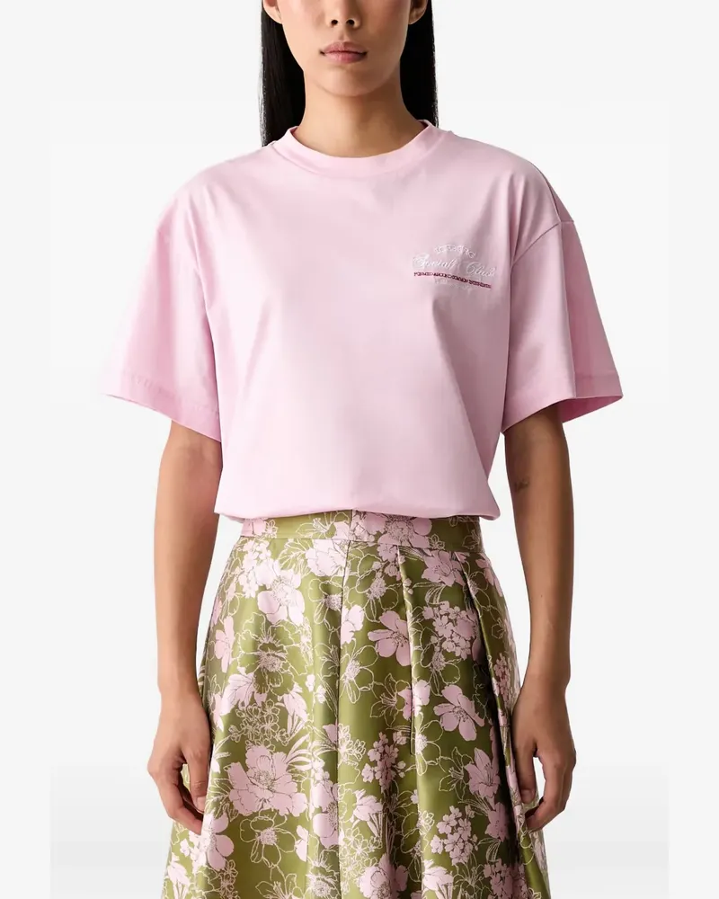 Iceberg T-Shirt mit Logo-Print - Rosa Rosa