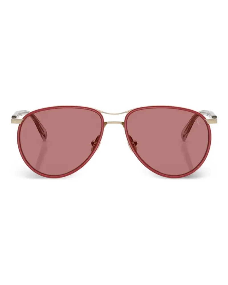 Brunello Cucinelli Getönte Apheleion Pilotenbrille - Gold Gold