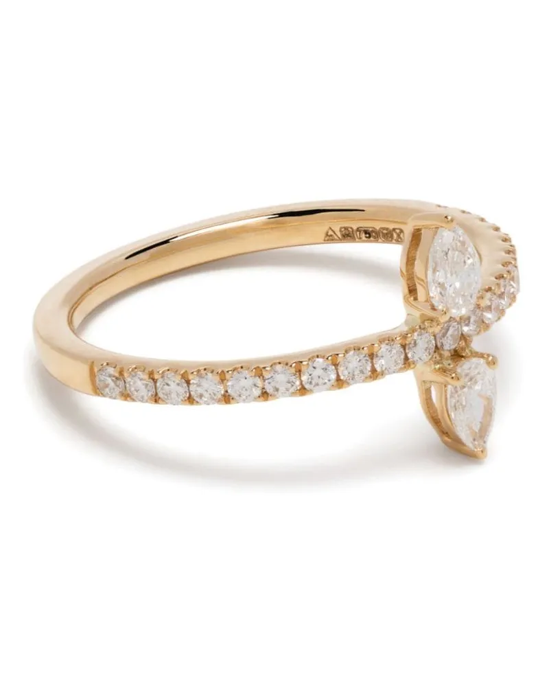 PERSEE 18kt Gelbgoldring mit Diamanten Gold