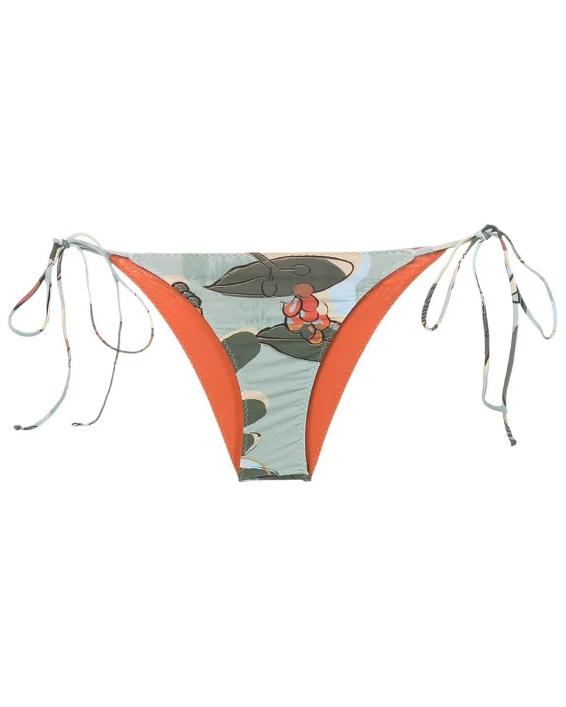 Clube Bossa Bikinihöschen mit Blumen-Print - Grün Grün