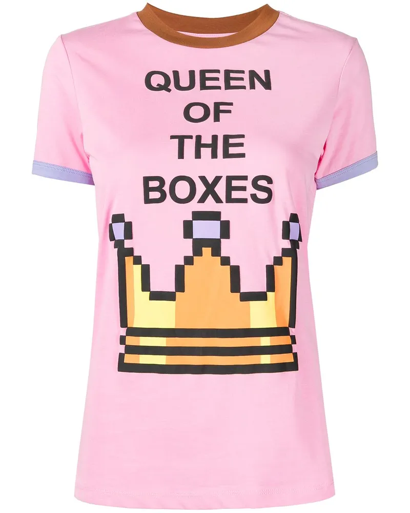 Natasha Zinko Queen Of The Boxes' T-Shirt Rosa