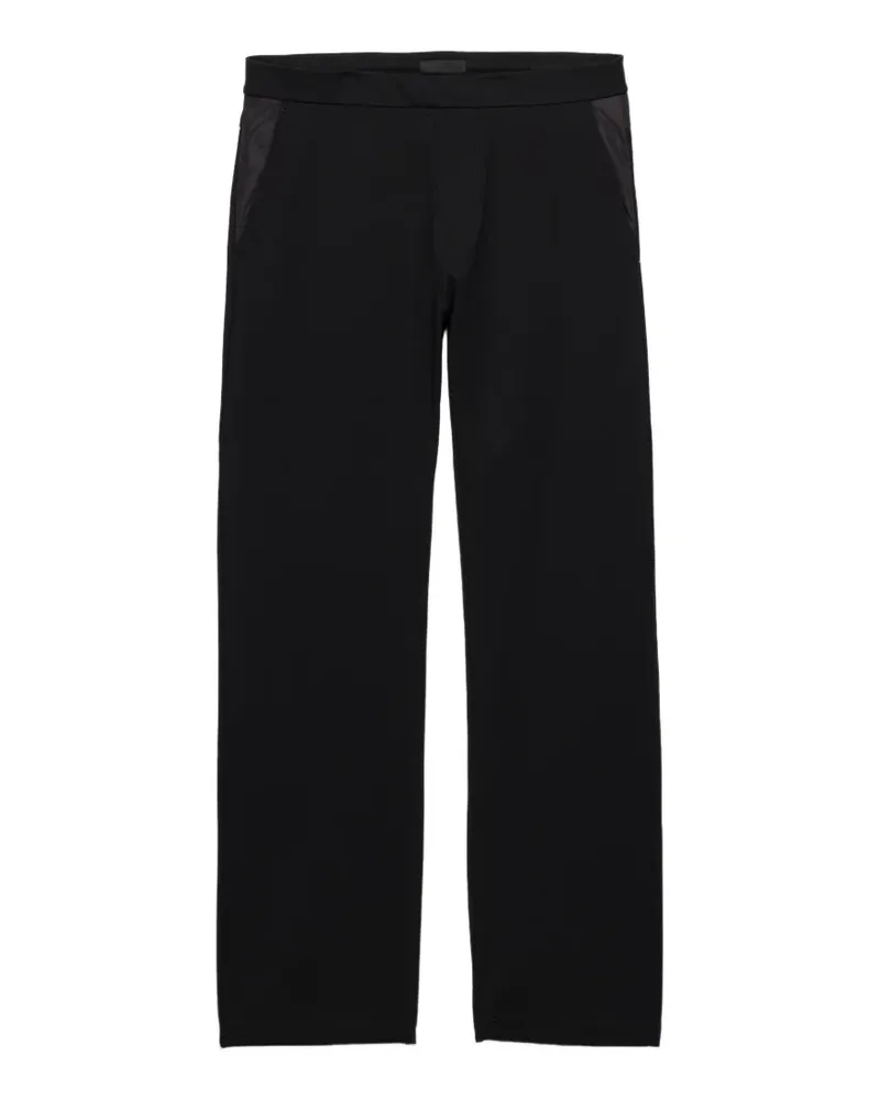 Prada Fleecehose mit Re-Nylon-Details - Schwarz Schwarz