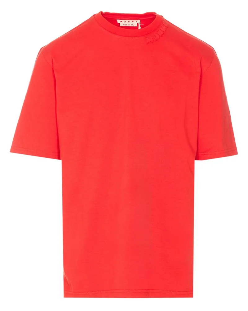 Marni T-Shirt aus Baumwolle - Rot Rot