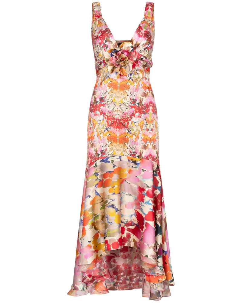 Silvia Tcherassi Saskya Midikleid - Rosa Rosa