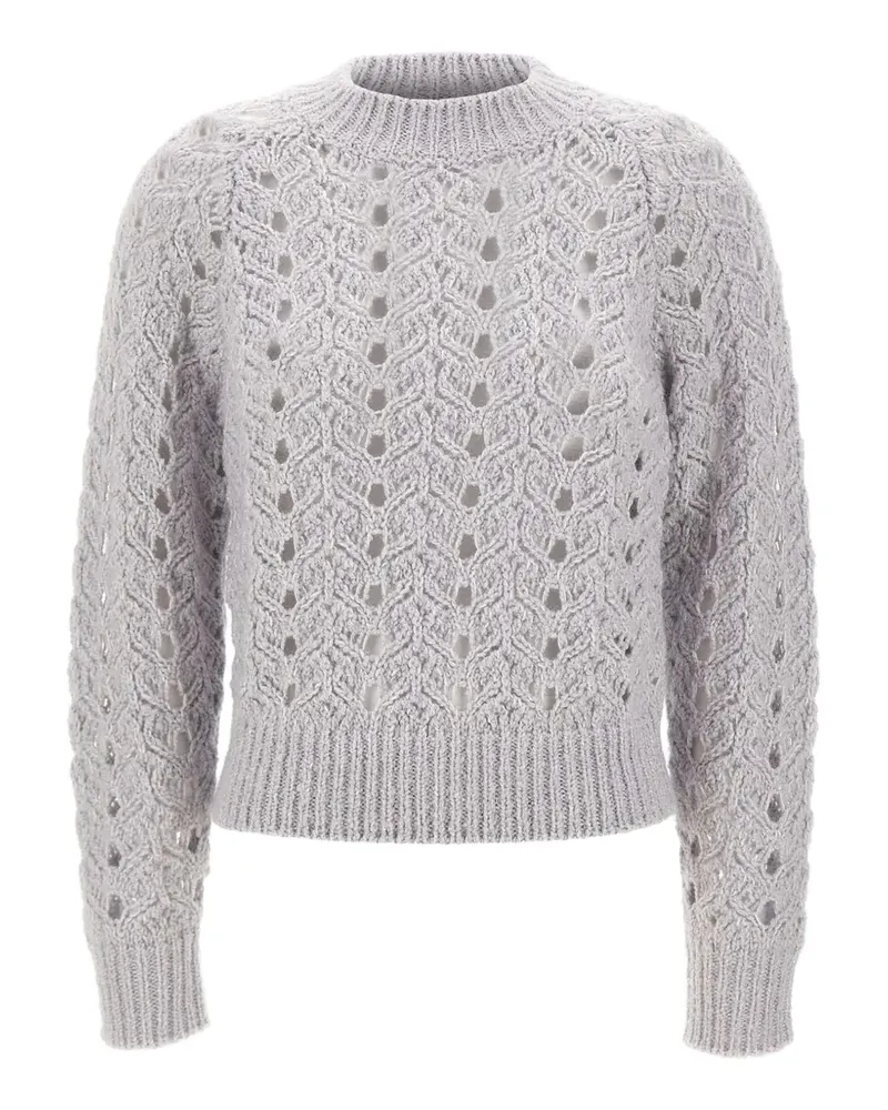 Eleventy Pullover mit Zopfmuster - Grau Grau