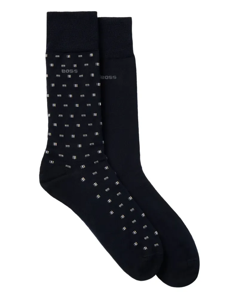 HUGO BOSS Socken mit Logo (2er-Set) - Blau Blau