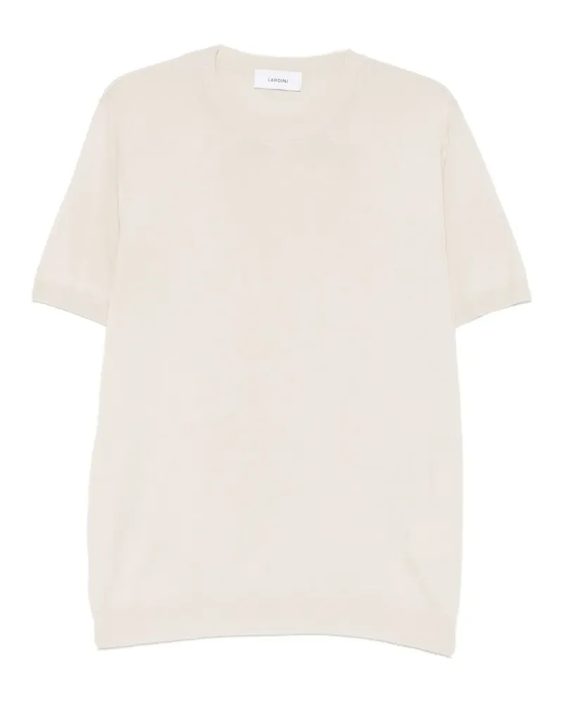 LARDINI T-Shirt mit Rundhalsausschnitt - Nude Nude