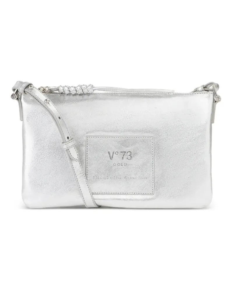 V°73 Schultertasche mit Reißverschluss - Silber Silber