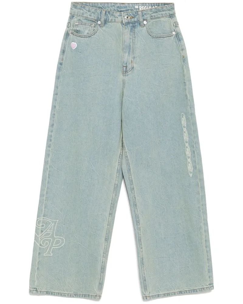 BAPE Rock mit Logo-Patch - Blau Blau