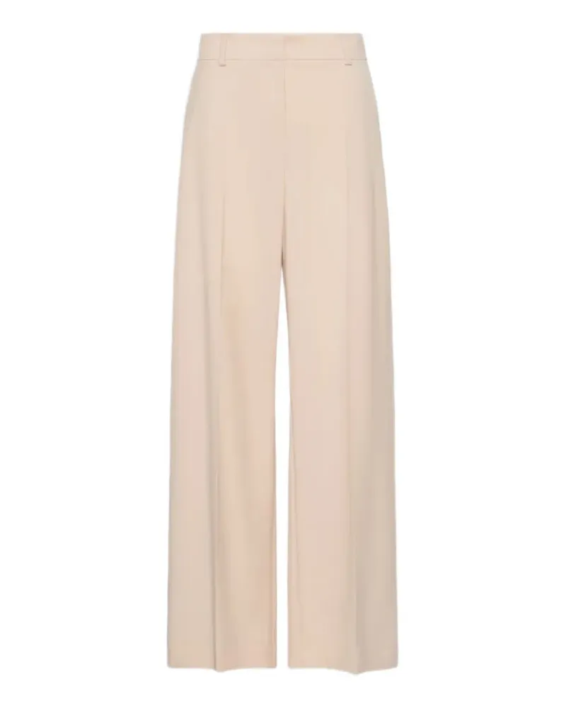 Max Mara wool palazzo trousers - Nude Nude