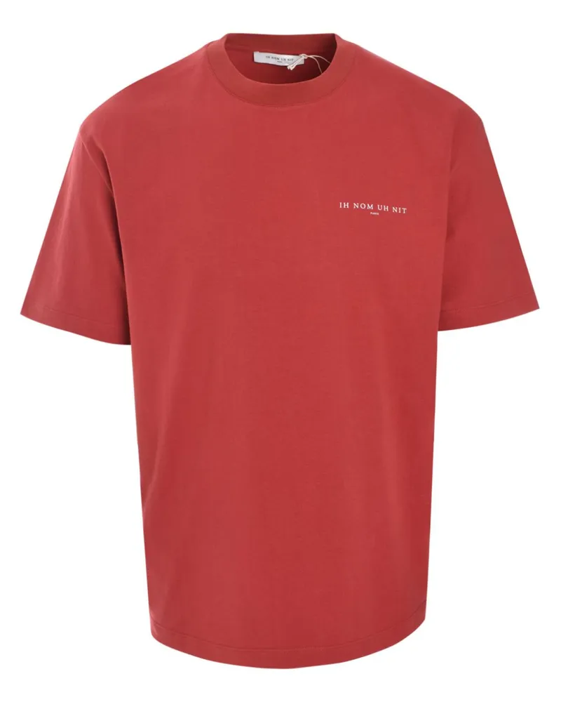 IH NOM UH NIT T-Shirt mit Logo-Print - Rot Rot