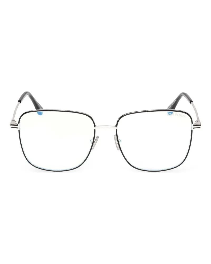 Tom Ford Brille mit eckigem Gestell - Schwarz Schwarz