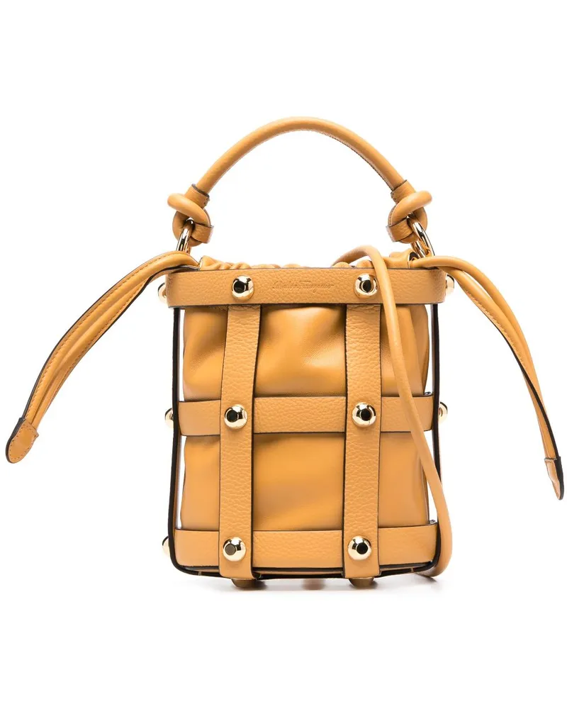 Ferragamo Beuteltasche aus Kalbsleder - Nude Nude