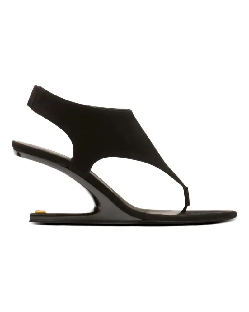 Balmain Wildledersandalen ohne Wedge - Schwarz Schwarz