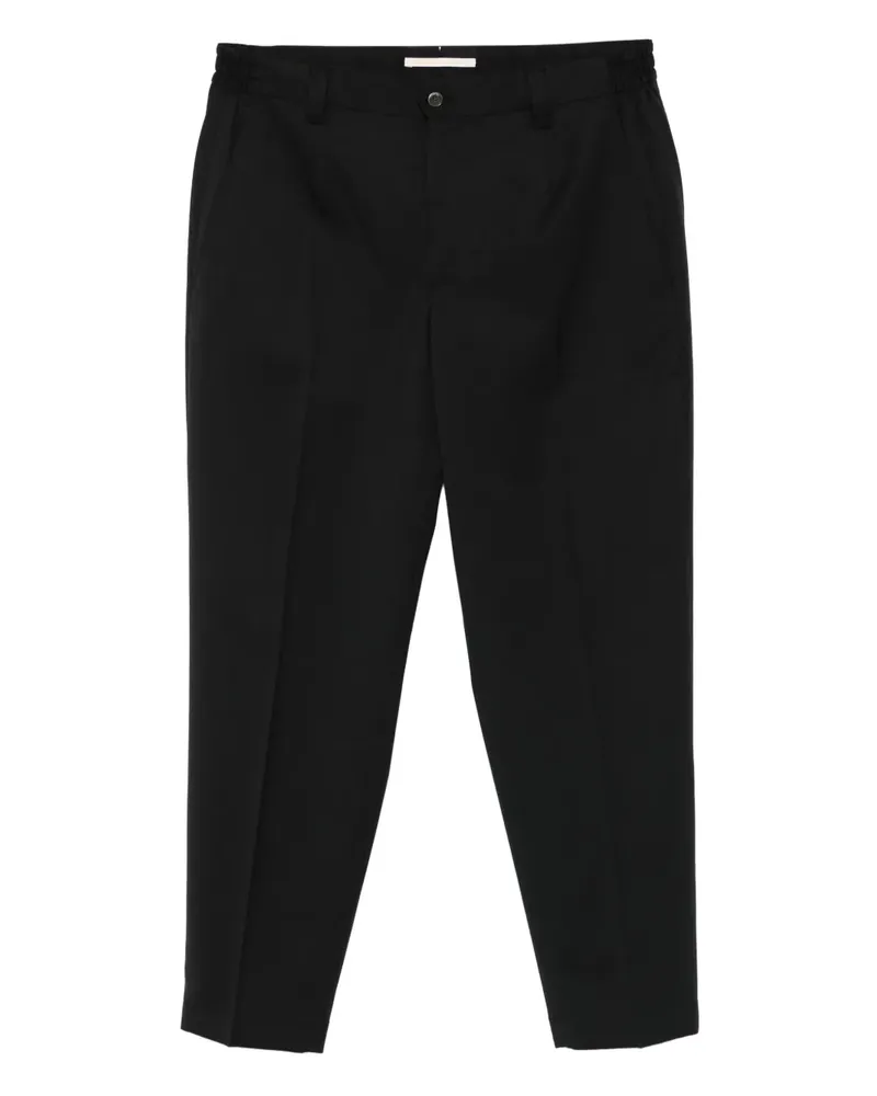 Briglia 1949 Straight-Leg-Hose mit Falten - Schwarz Schwarz