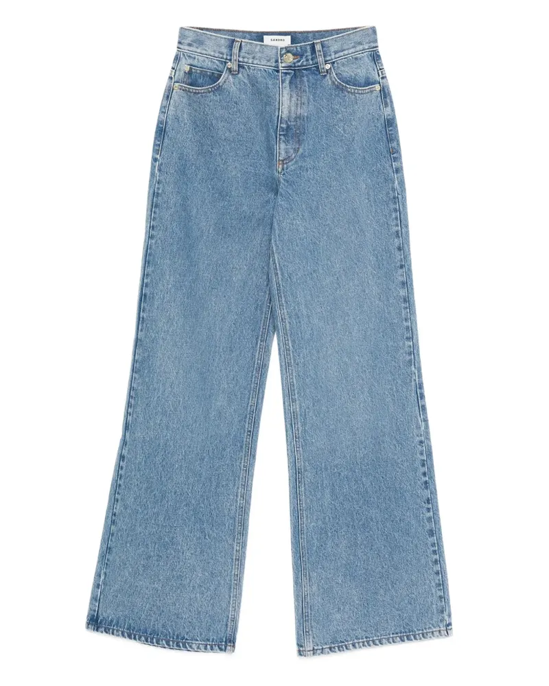 Sandro Hose mit Gürtelschlaufen - Blau Blau