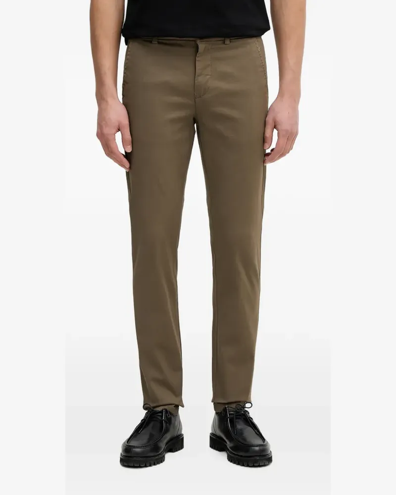 Lindbergh button-up chino trousers - Braun Braun