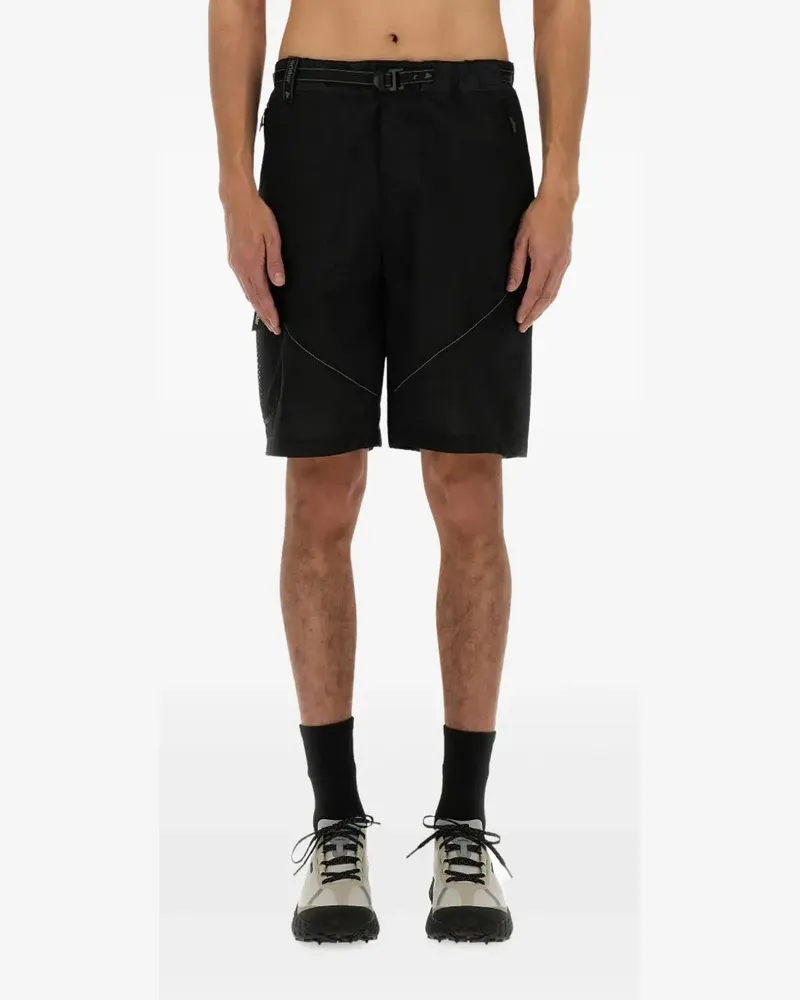 and wander Shorts mit Mesh-Einsatz - Schwarz Schwarz