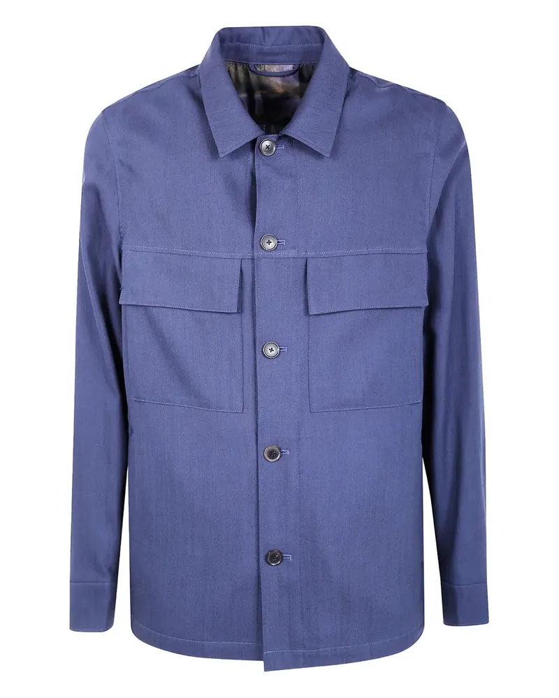 Paul Smith Klassische Hemdjacke - Blau Blau