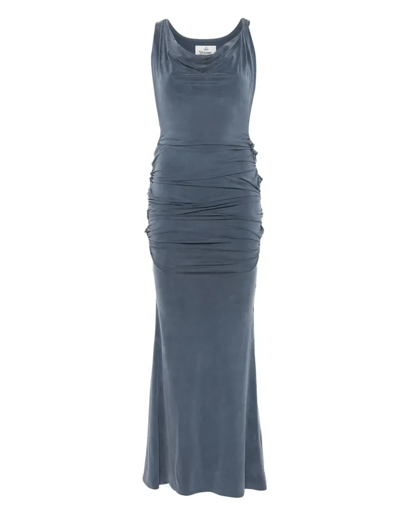 Vivienne Westwood Gerafftes Maxikleid - Blau Blau