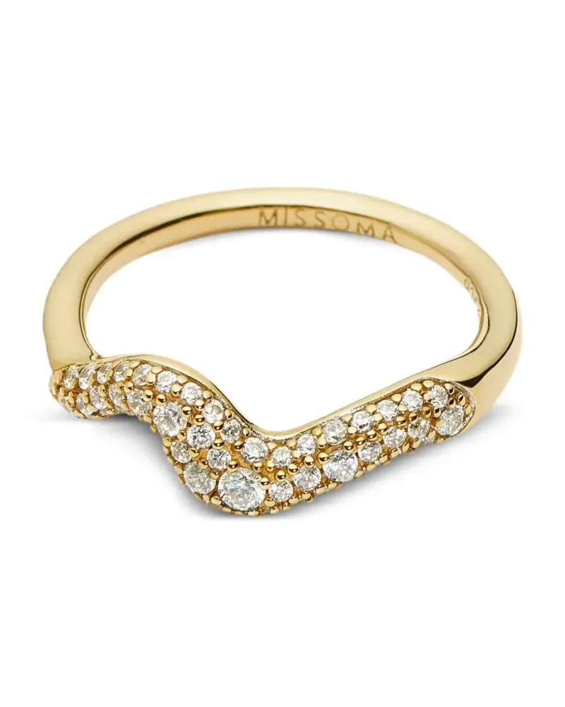Missoma Molten Snow zirconia ring - Gold Gold