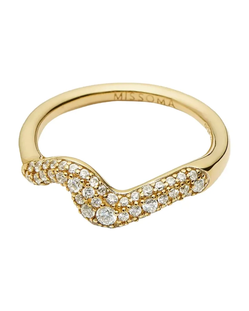Missoma Molten Snow Ring mit Zirkonia - Gold Gold