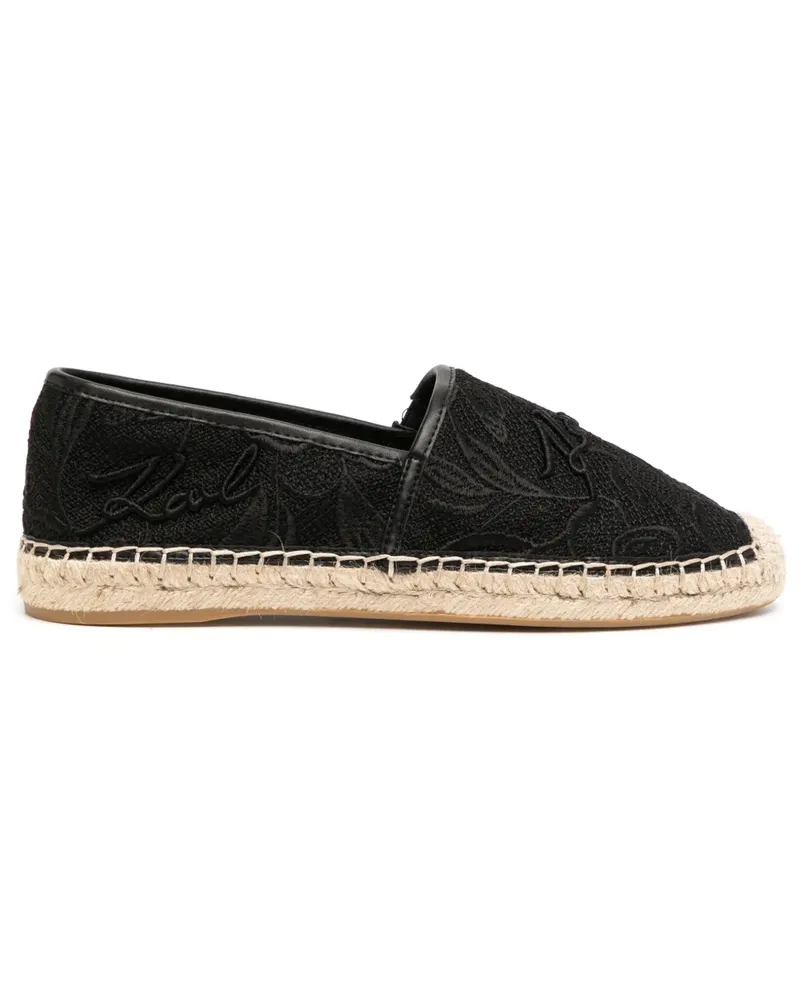 Karl Lagerfeld Kamini Orchid Espadrilles - Schwarz Schwarz