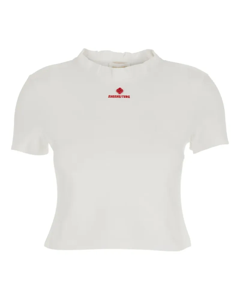 SHUSHU/TONG logo-detail T-shirt - Weiß Weiß