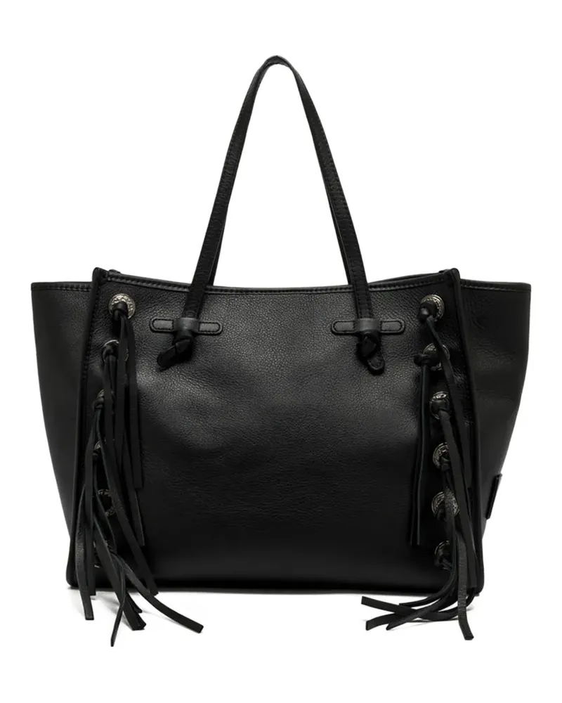 Gianni Chiarini Marcella Tote Bag mit Fransendetail - Schwarz Schwarz