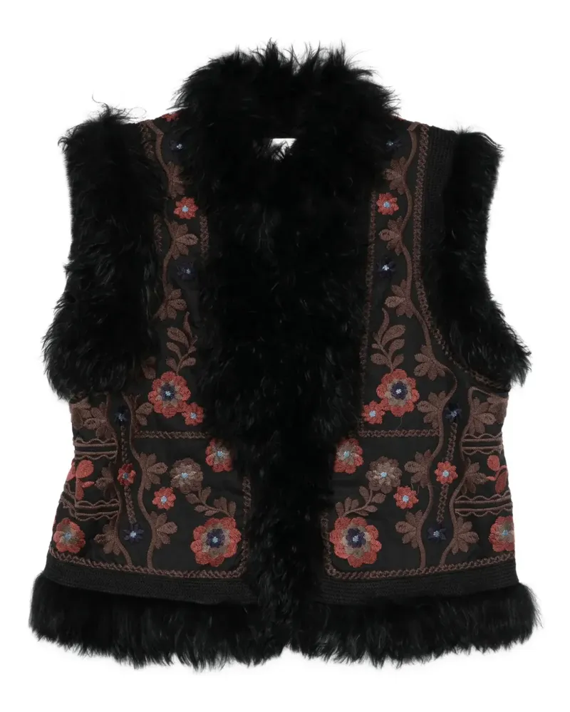 Antik Batik Magyar Weste - Schwarz Schwarz