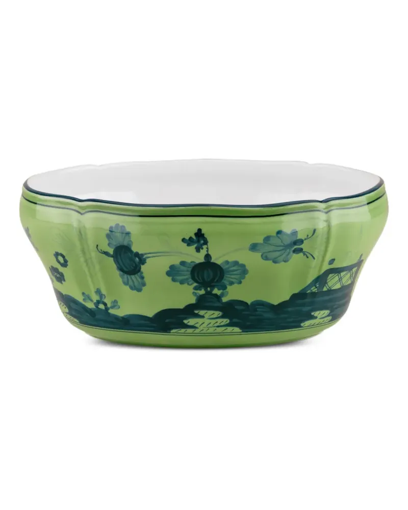Ginori 1735 Oriente Italiano Schale mit Blumenprint - Grün Grün