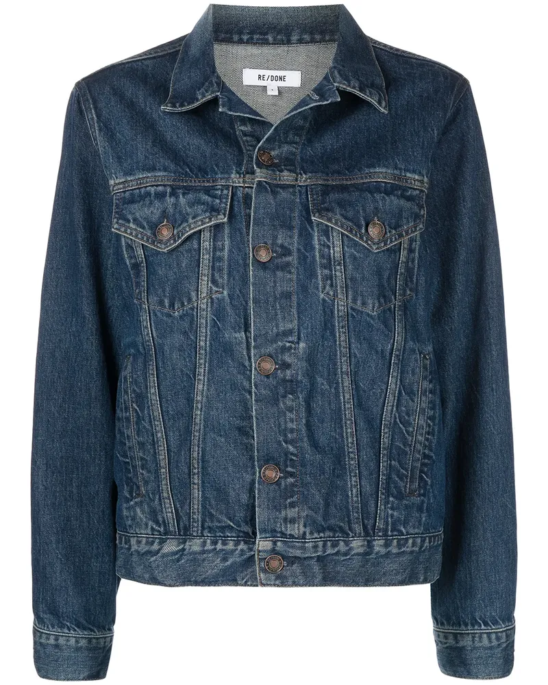 RE/DONE 90s Jeansjacke im Oversized-Look - Blau Blau