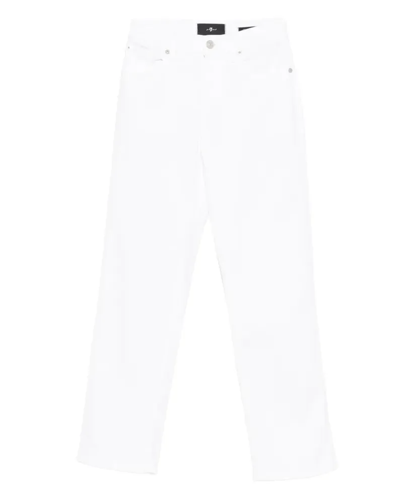 7 for all mankind Klassische Cropped-Jeans - Weiß Weiß