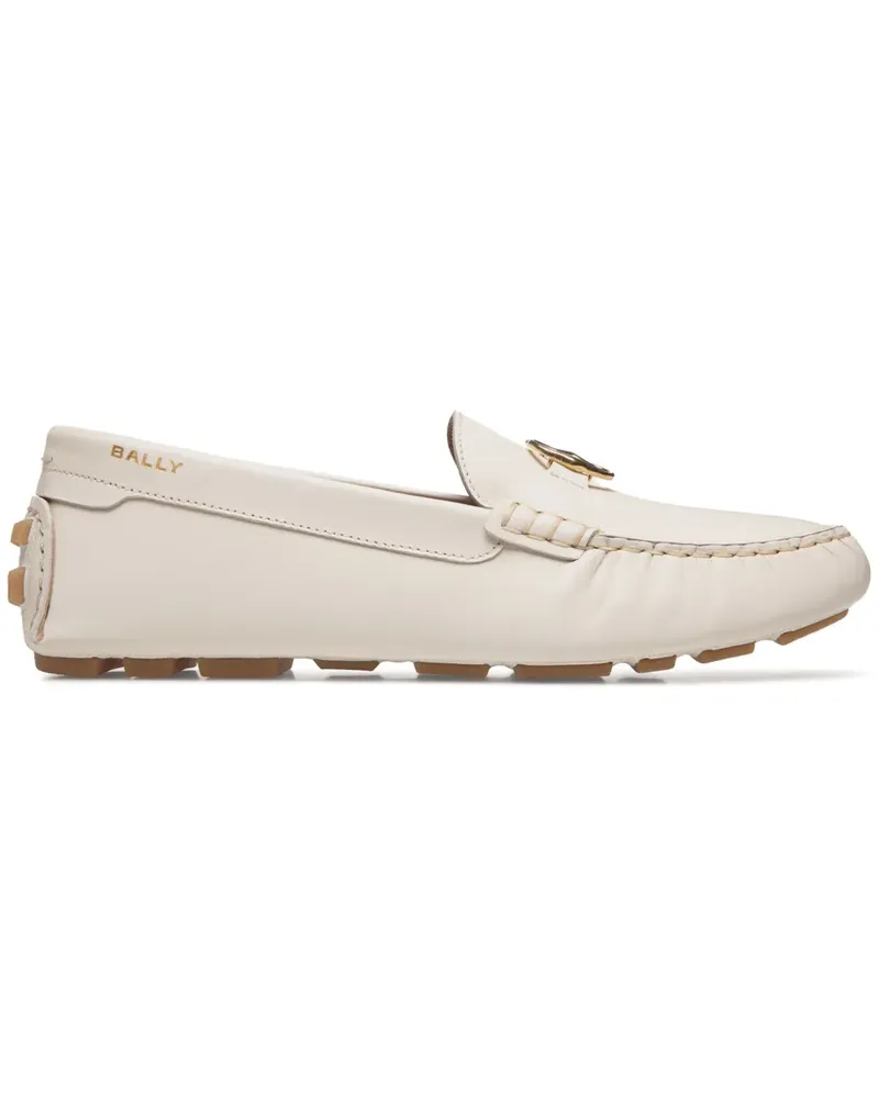 Bally Loafer mit Logo-Schild - Nude Nude