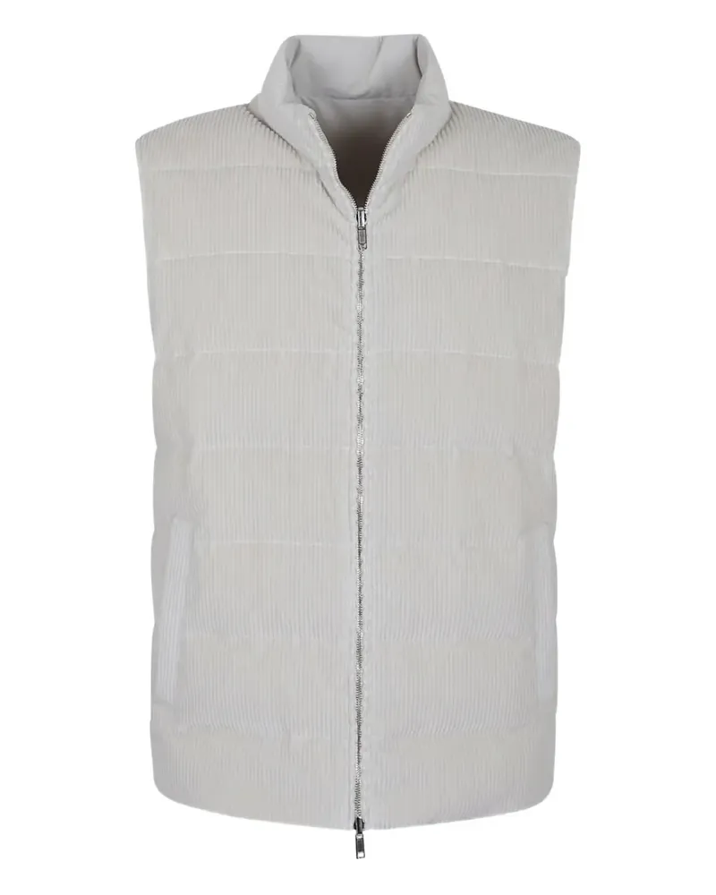 Eleventy corduroy padded reversible gilet - Nude Nude