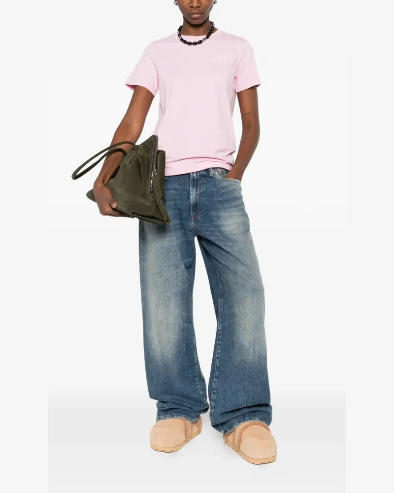 Moschino graphic T-shirt - Rosa Rosa