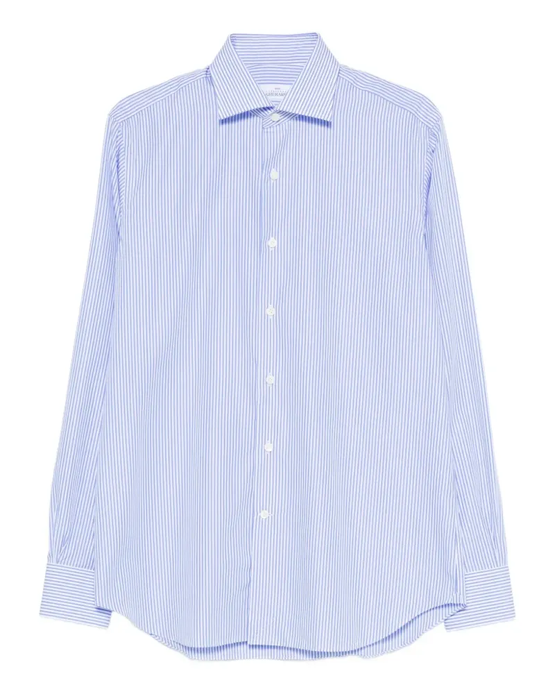 Alessandro Gherardi striped cotton shirt - Blau Blau
