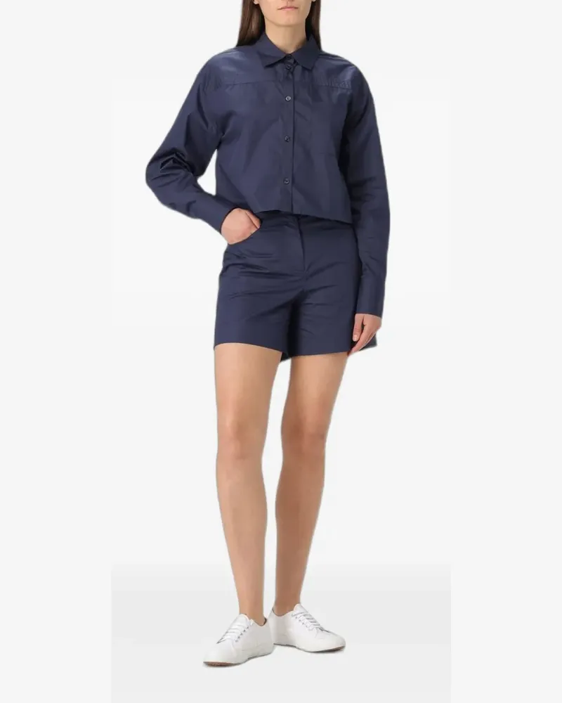 Colmar drop-shoulder cotton shirt - Blau Blau